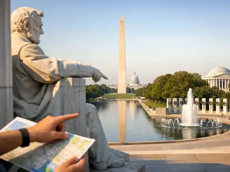 Guided Washington Memorials Route for First Visits