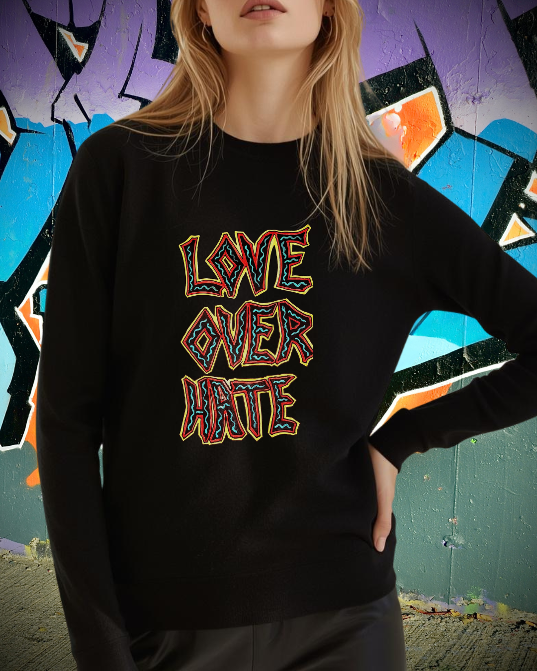 Love Over Hate Crewneck