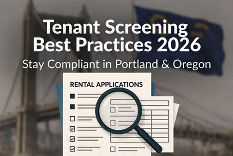 Thumbnail for Tenant Screening Best Practices 2026 Oregon landlord guide showing checklist, applications and paper forms