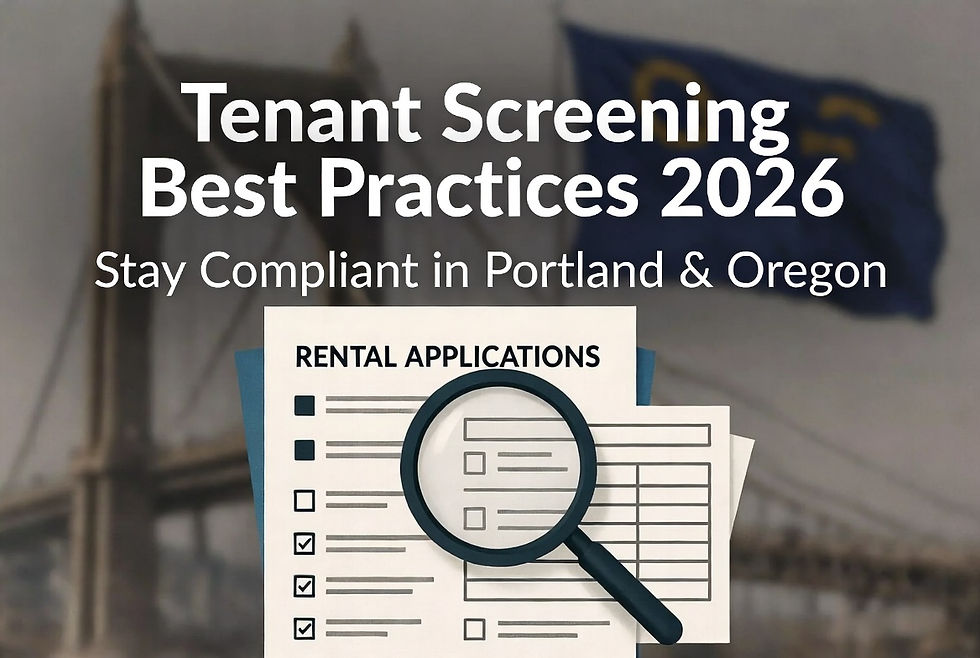 Thumbnail for Tenant Screening Best Practices 2026 Oregon landlord guide showing checklist, applications and paper forms
