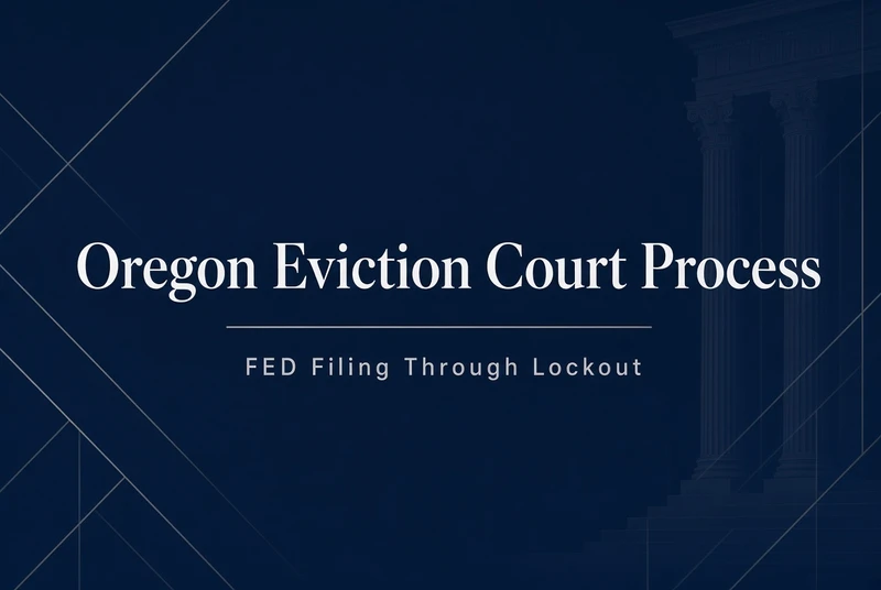 Oregon eviction court process course thumbnail for FED filing through lockout