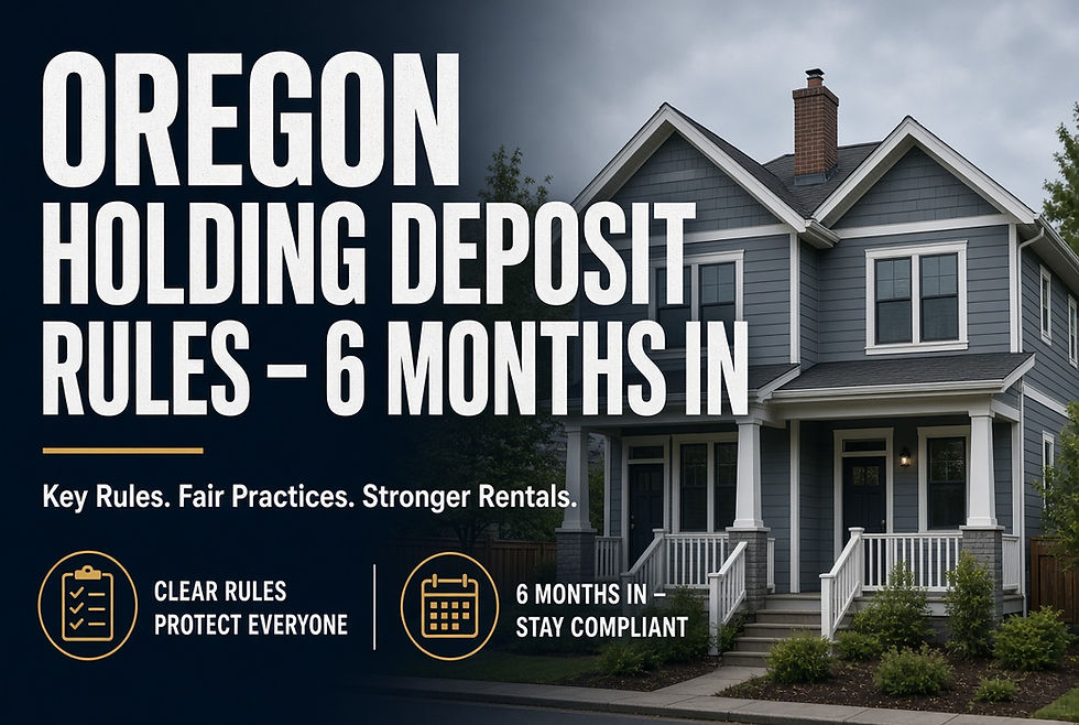 Oregon Holding Deposit Rules – 6 Months In thumbnail showing Portland duplex and compliance icons
