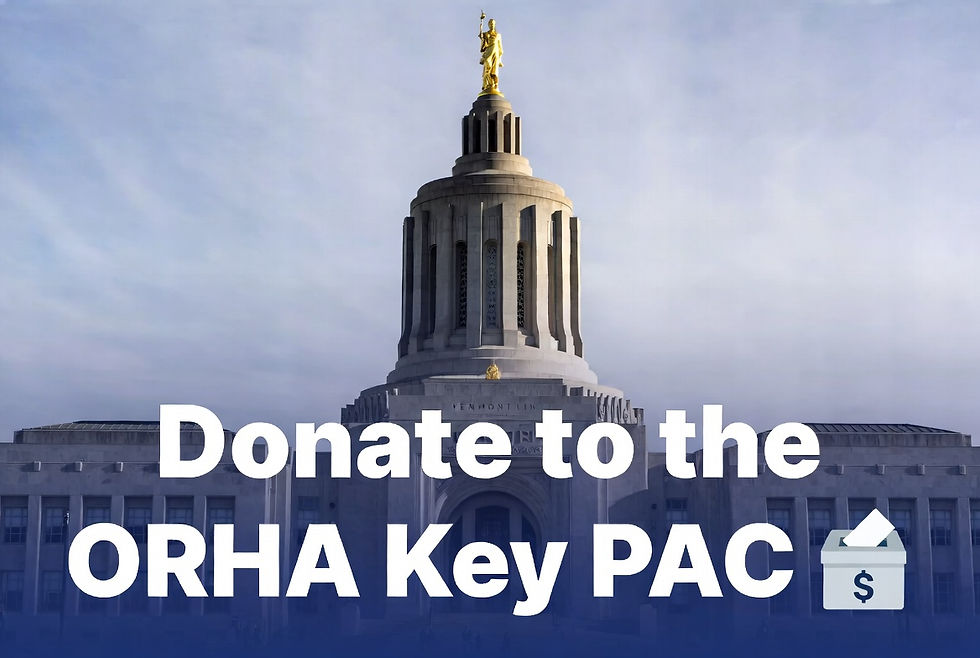 Thumbnail image promoting the ORHA Key PAC donation article for Oregon landlords