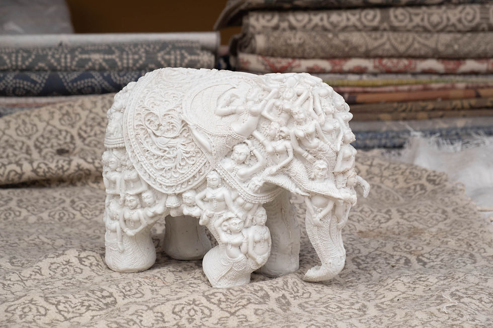 Thumbnail: Elephant Marble Dust Statue