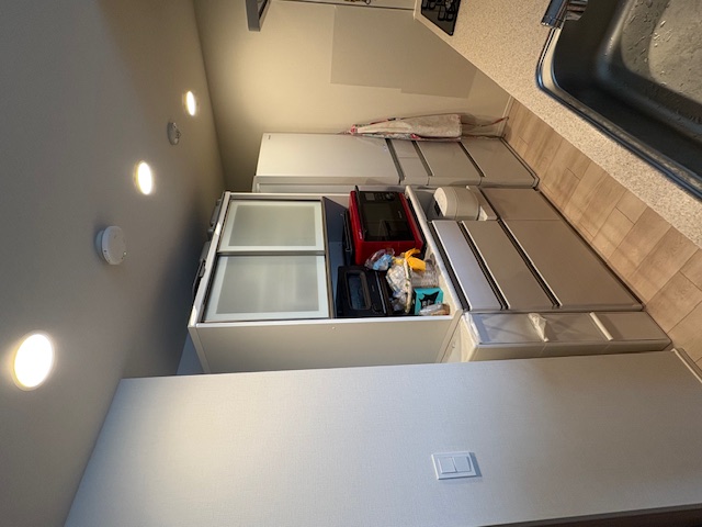 背面収納(カップボード)取付け施工前_横浜市戸塚区