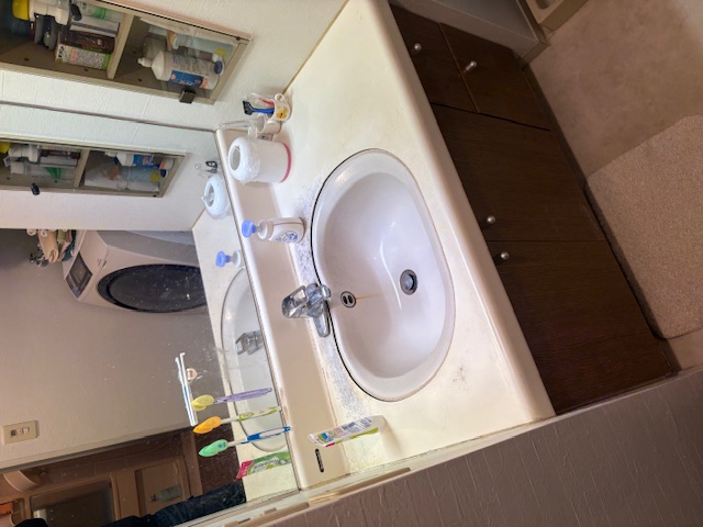 海老名市で洗面台取替え施工前