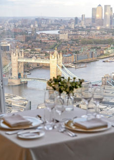Private dining room proposal overlooking Tower Bridge. London Proposal. 