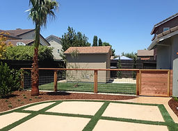 Manteca Landscaping Concrete Fence Grass Sod Design Installation.jpg