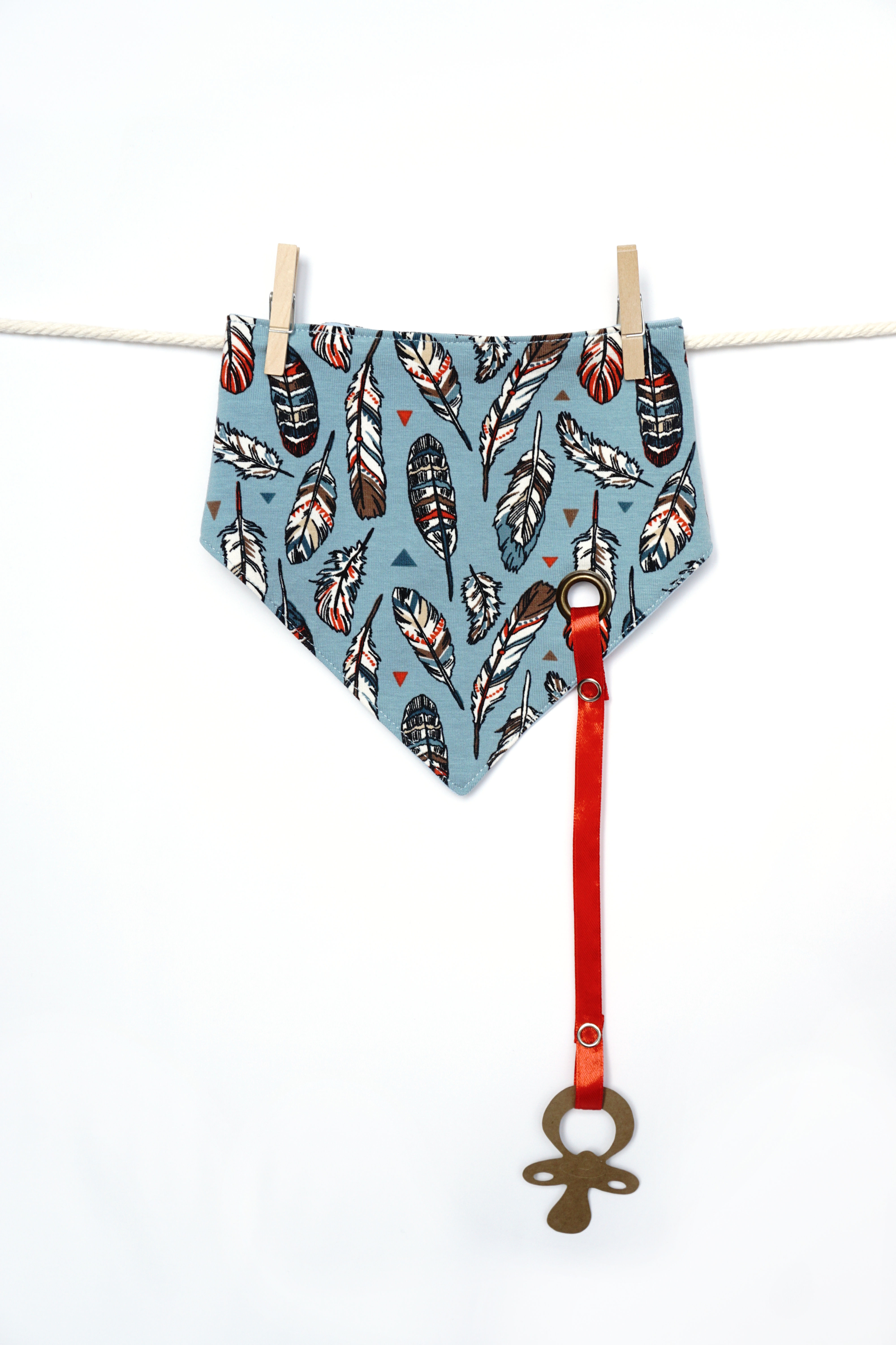 Bavoir / Bandana réversible - Petite Plume