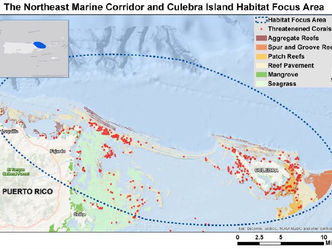 El Corredor Marino del Noreste y la Isla de Culebra Área de Enfoque de Hábitat de la NOAA en Puerto 