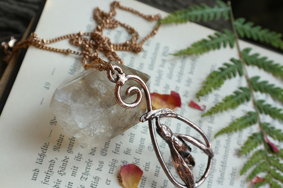 Thumbnail: Snowdrop necklace ❋ with star