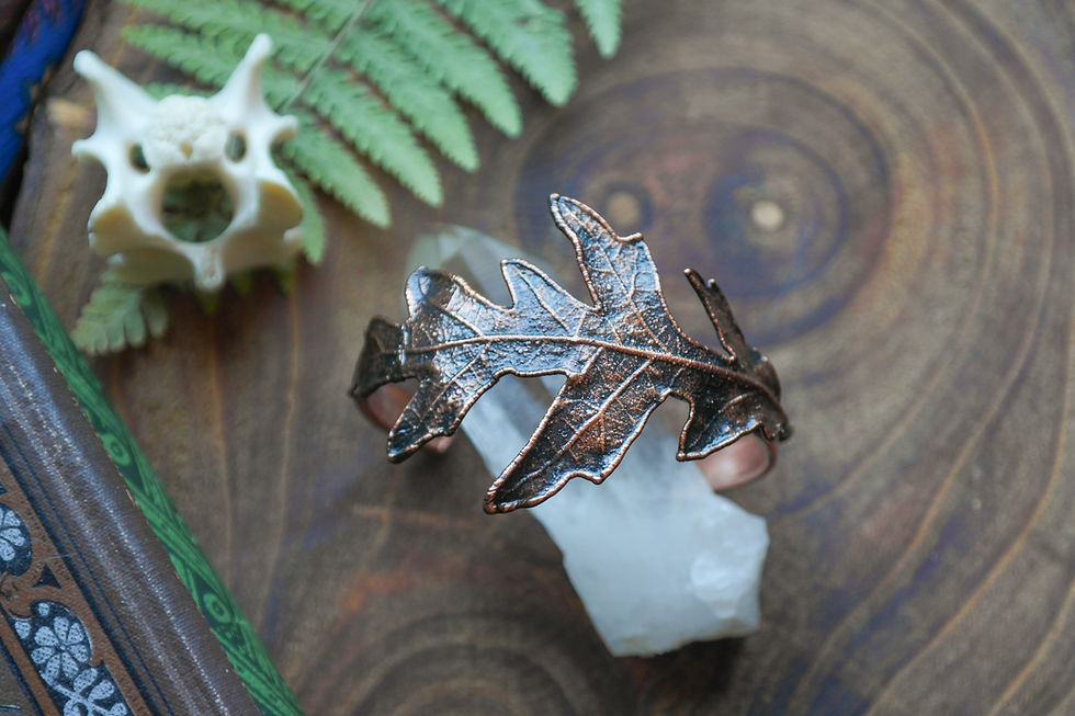Thumbnail: Bracelets ❋ Leaves in copper