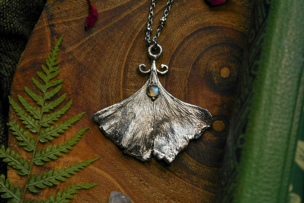 Thumbnail: Ginkgo in silver