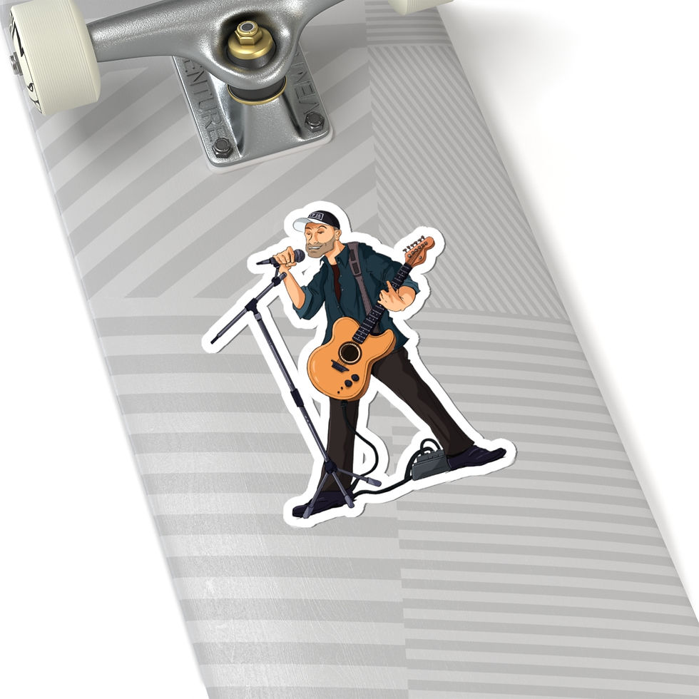 Thumbnail: Patrick Jaouen Kiss-Cut Sticker - Perfect for Music Lovers and Fans