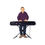 Thumbnail: Gregory Machin Kiss-Cut Stickers - Perfect for Musicians and Music Lovers