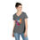 Thumbnail: TPJB Ladies' V-Neck T-Shirt - Colorful Music Splash Design