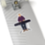 Thumbnail: Gregory Machin Kiss-Cut Stickers - Perfect for Musicians and Music Lovers