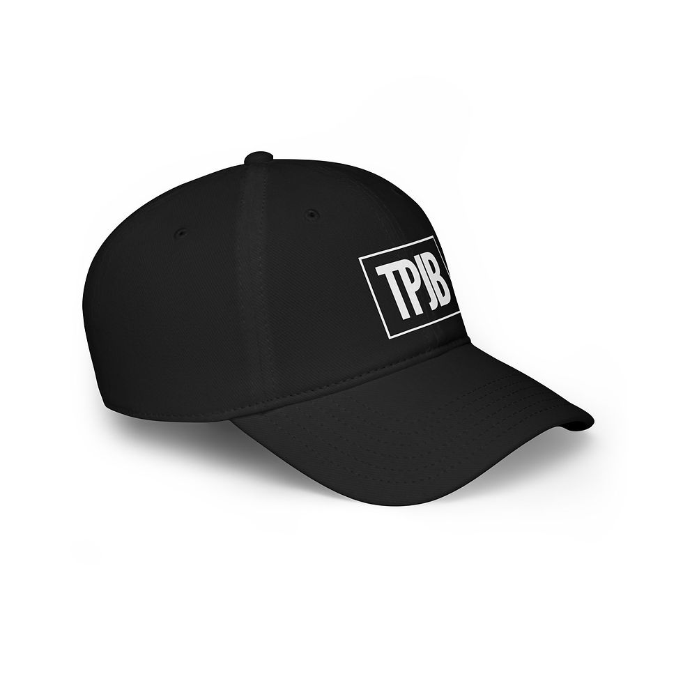Thumbnail: TPJB Low Profile Baseball Cap - Black
