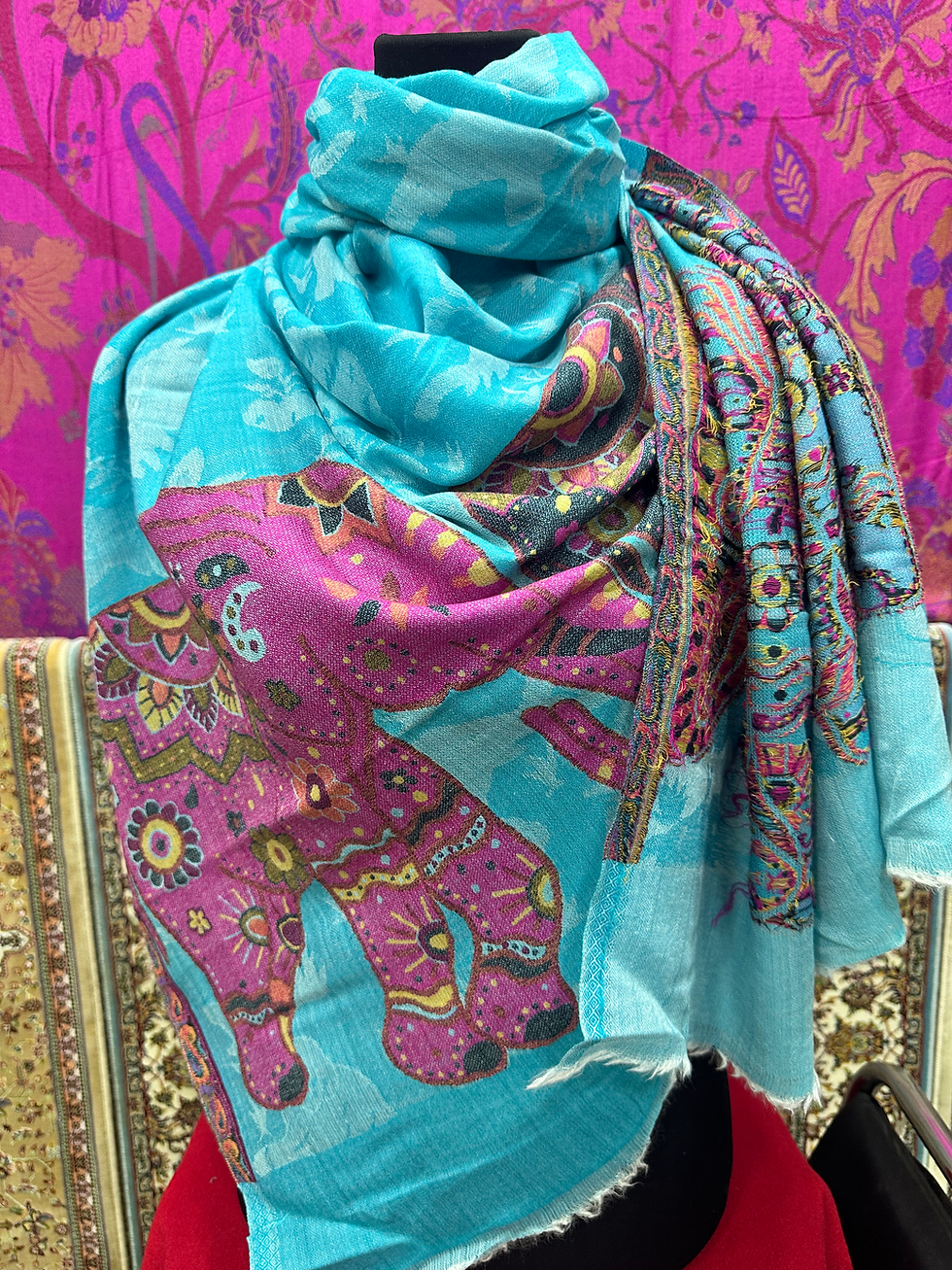 : Kashmiri Fine Wool Kani Pala Stole