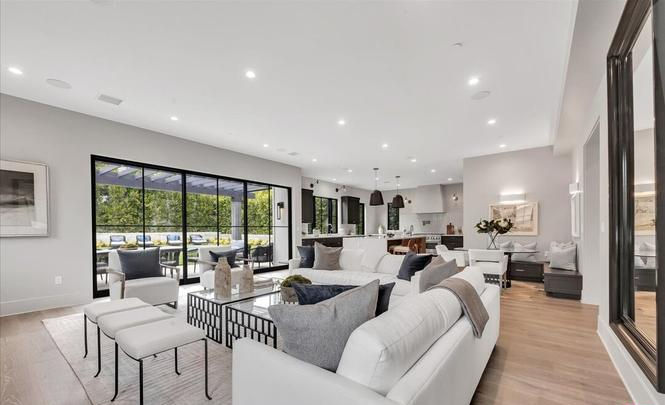 Modern home lighting by a licensed electrical contractor.