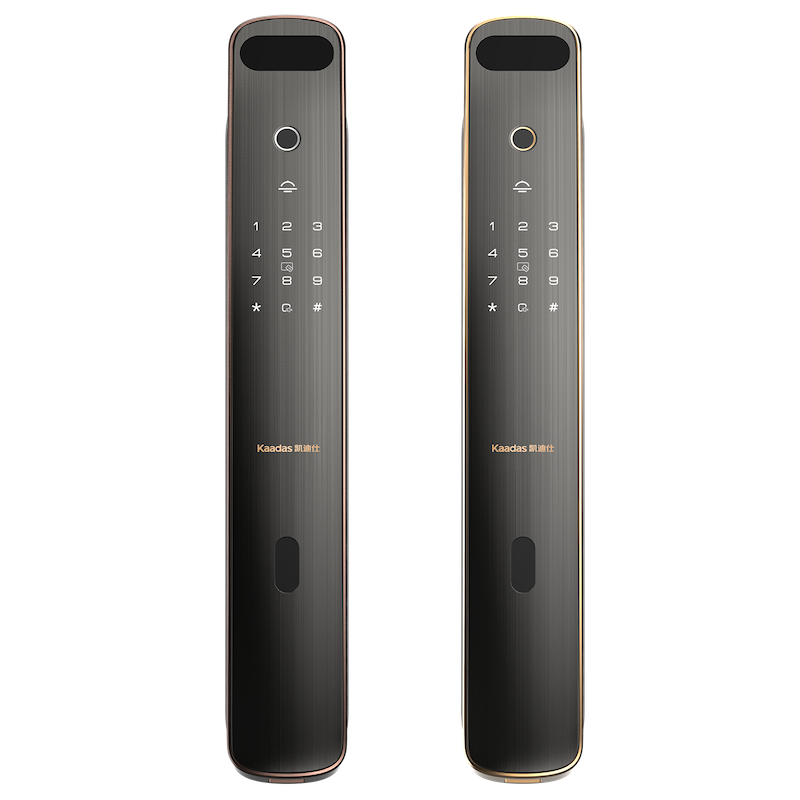 Thumbnail: KAADAS K30F GOLD FACE PUSH-PULL SMART LOCK