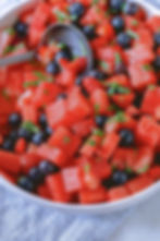 Watermelon Berry Mint Salad