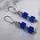 Thumbnail: Blue Crystal and Hematite Earrings