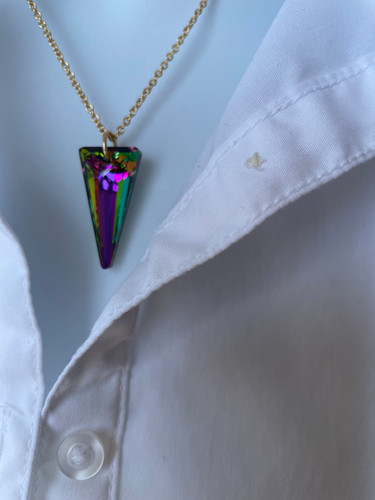 関送込 OHTNYC SPIKE NECKLACE WITH SWAROVSKI CRYSTAL SPIKE NECKLACE WITH SWAROVSKI CRYSTAL – OHTNYC