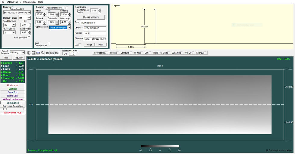 Street lighting design