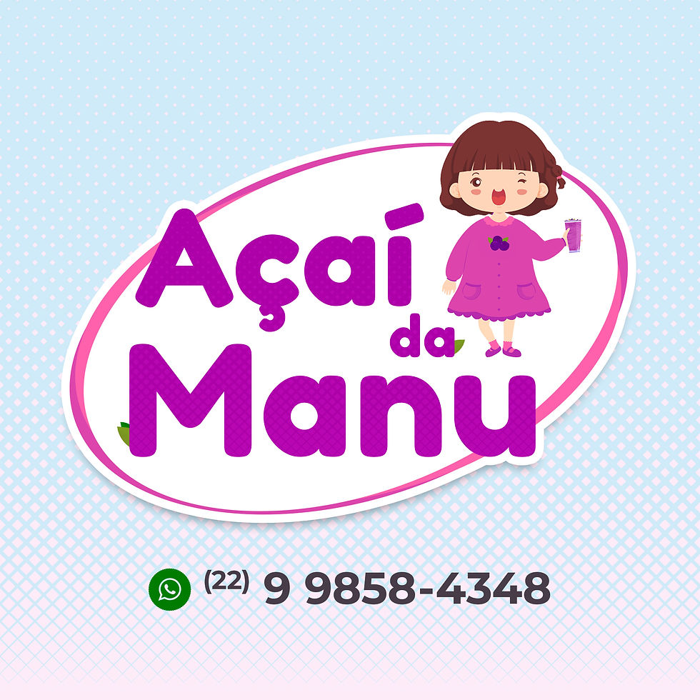 Logo Açaí da Manu - WhatsApp