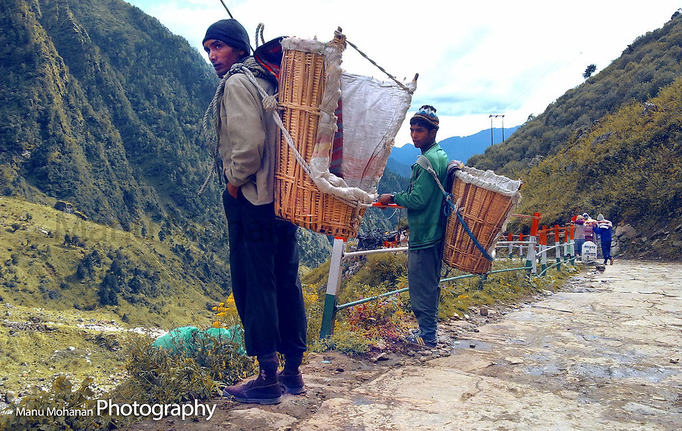 On the way to Badrinath