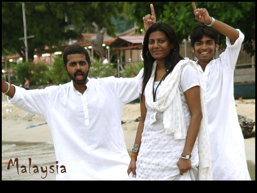 with Sakthi, padma, Pulau pangkor