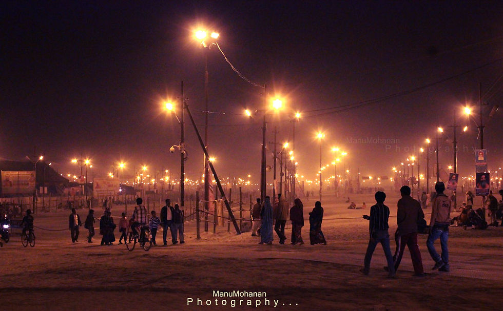 Maha kumbh mela night