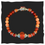 Miniaturbild: Armband rot orange silber 