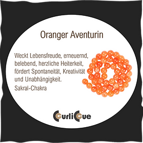 Oranger Aventurin Perlen