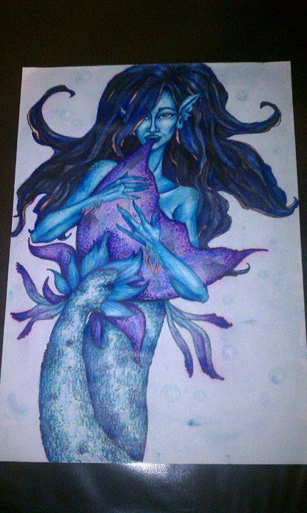 watercolor and markers