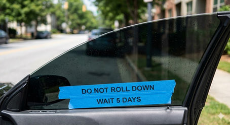 Post-Installation Window Tint Care: Managing Expectations for Atlanta Drivers