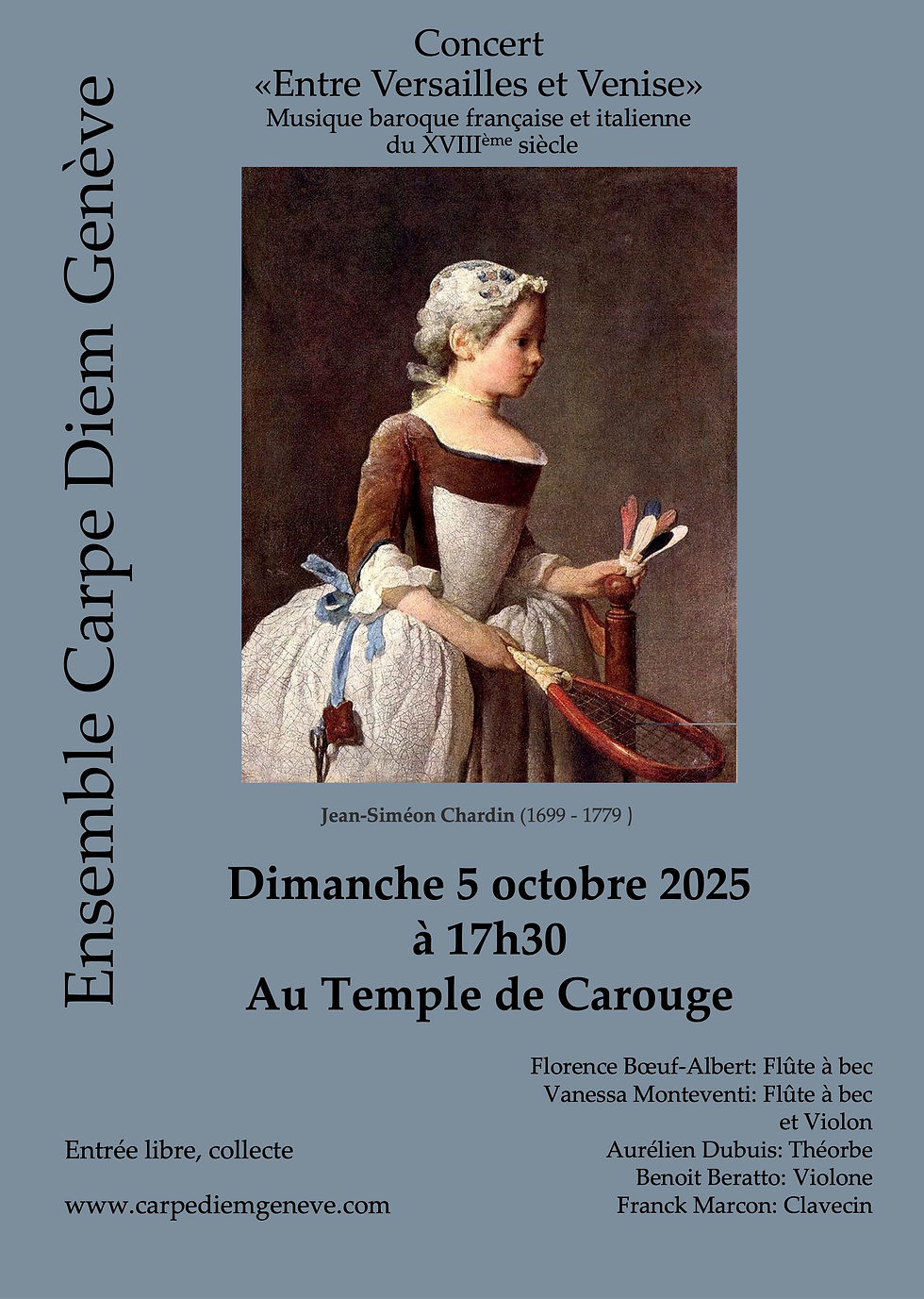 Concert avec l'Ensemble Carpe Diem - Genève