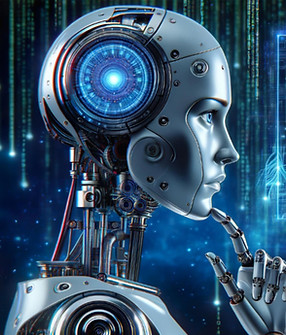 Artificial-Intelligence-Robot-Thinking-B