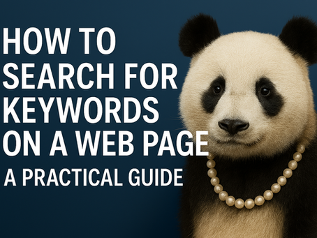 How to Search for Keywords on a Web Page: A Practical Guide