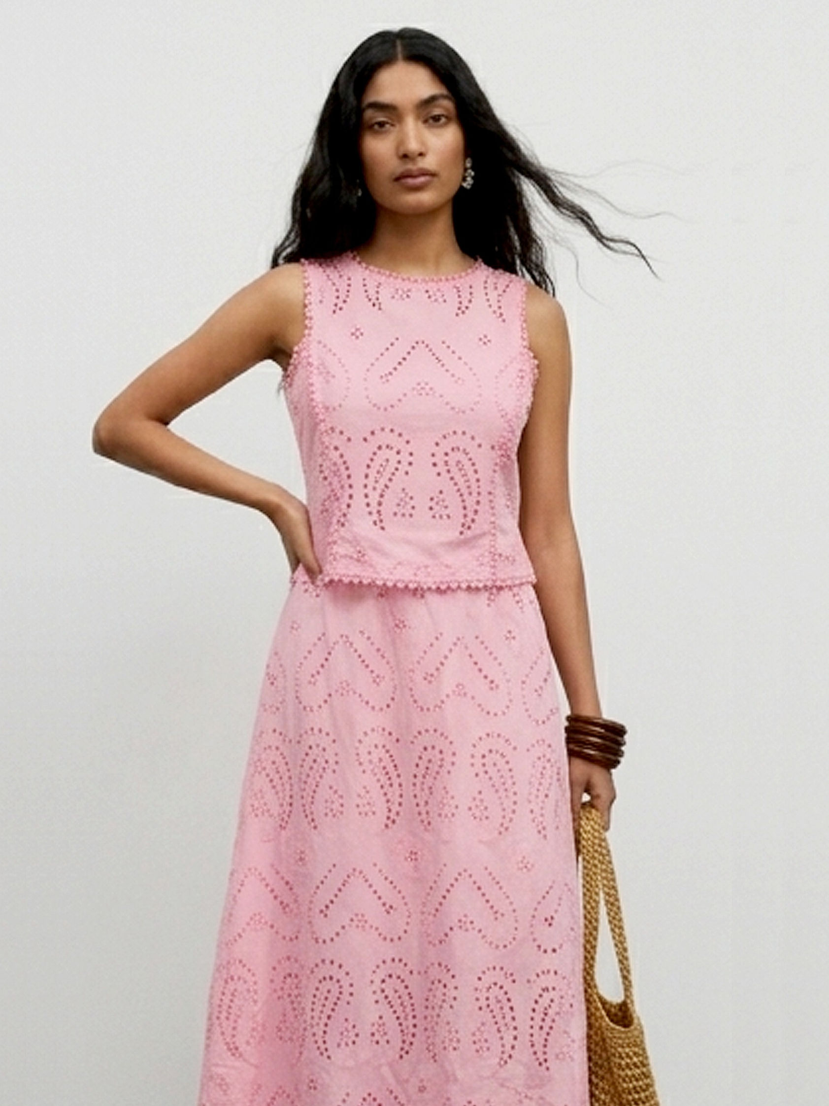 Blush Broderie Set