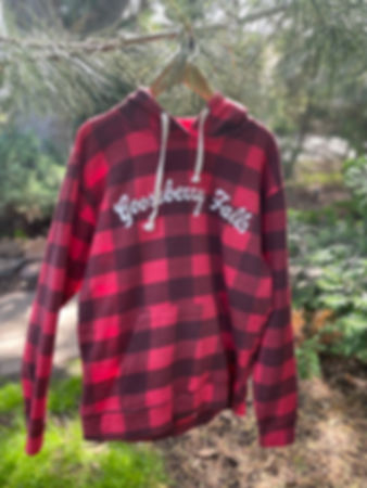 Buffalo plaid gooseberry falls hoody