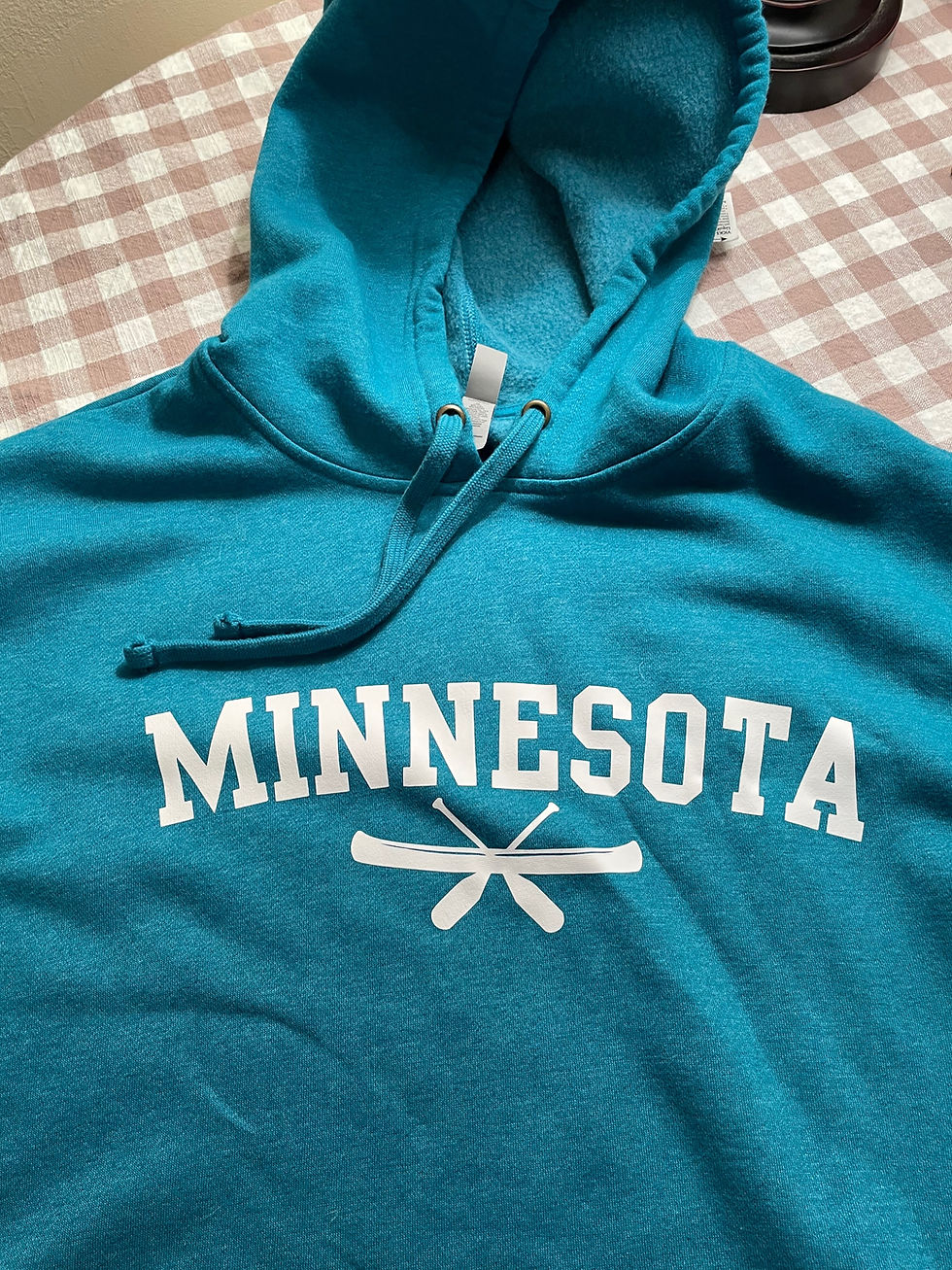 Minnesota Canoe Crossed Paddle Hoody