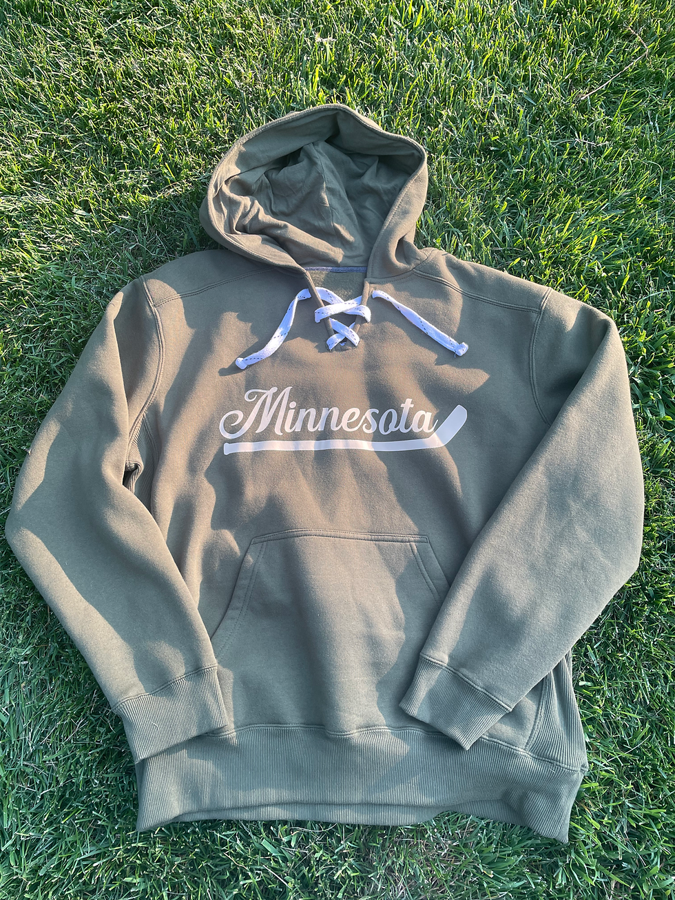 Thumbnail: Minnesota State of Hockey Lace Up Hoody