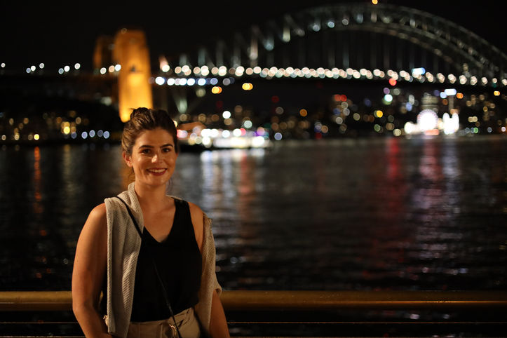 Sydney Harbour at night