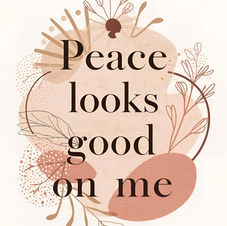 Peace Looks Good Printable Wall Art Set of 4, Boho Christian Faith Quote, Neutral Minimal Home Decor, Digital Download