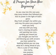 New Year Prayer Printable, Christian Wall Art, Scripture Poem, Fresh Start Faith Decor, Isaiah 43:19, 8x10