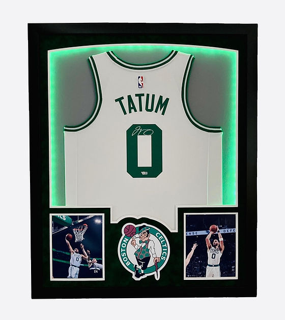 Jayson Tatum Framed Jersey Boston Celtics LED Light Up Frame