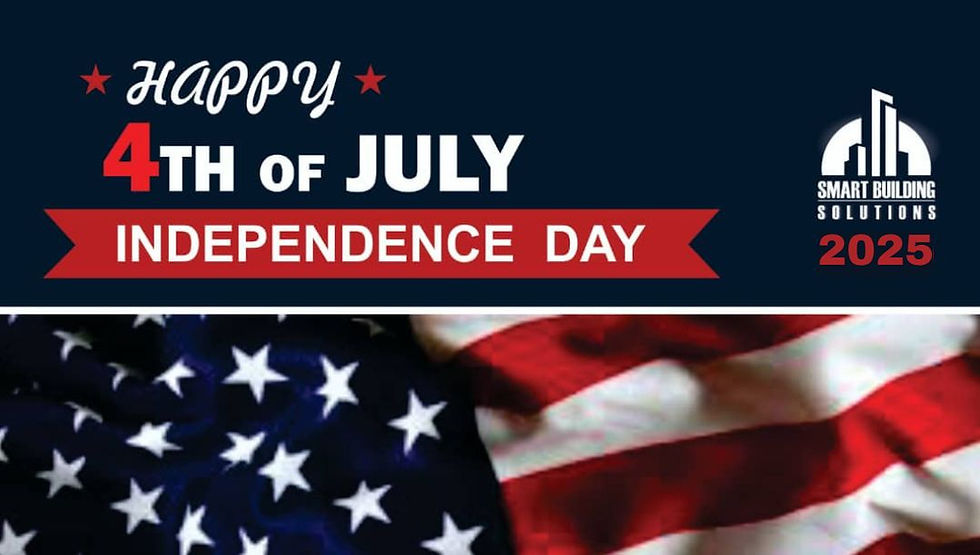 🎆Happy Independence Day from all of us at Smart Building Solutions! 🎆