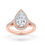 Thumbnail: Classic Pear Halo Accent Engagement Ring